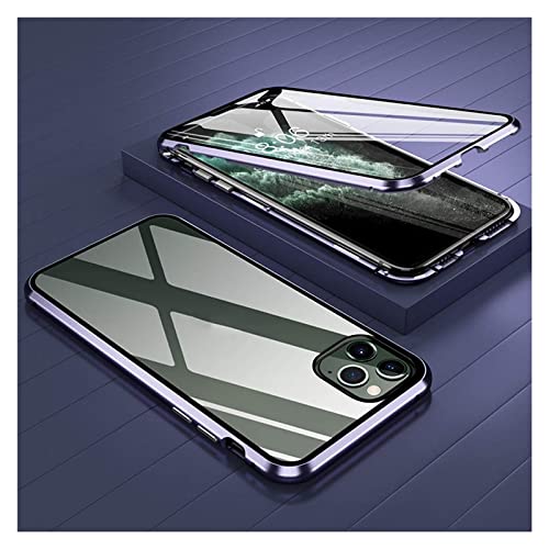 Coque iPhone 12 magnétique violette pour protection totale en voyage