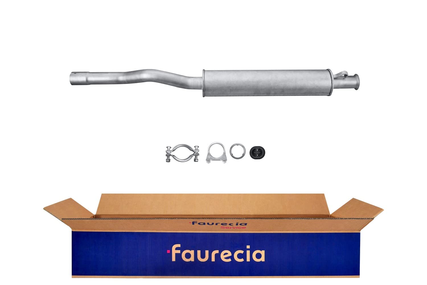 HELLA 8LB 366 020-041 Vorschalldämpfer - Easy2Fit® Kit - vorne - einteilig - Set mit Anbauteilen - für u.a. AUDI 80 B4 | 8LB 366 020-041 Kompatibel mit 80 B4 Avant (8C5),80 B4 Stufenheck (8C2)