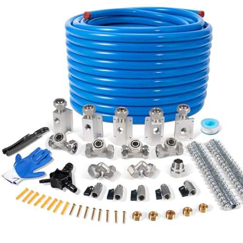 3/4100&200&300ft Shop Air Line Kit Hdpe-Aluminum Rapid Air System