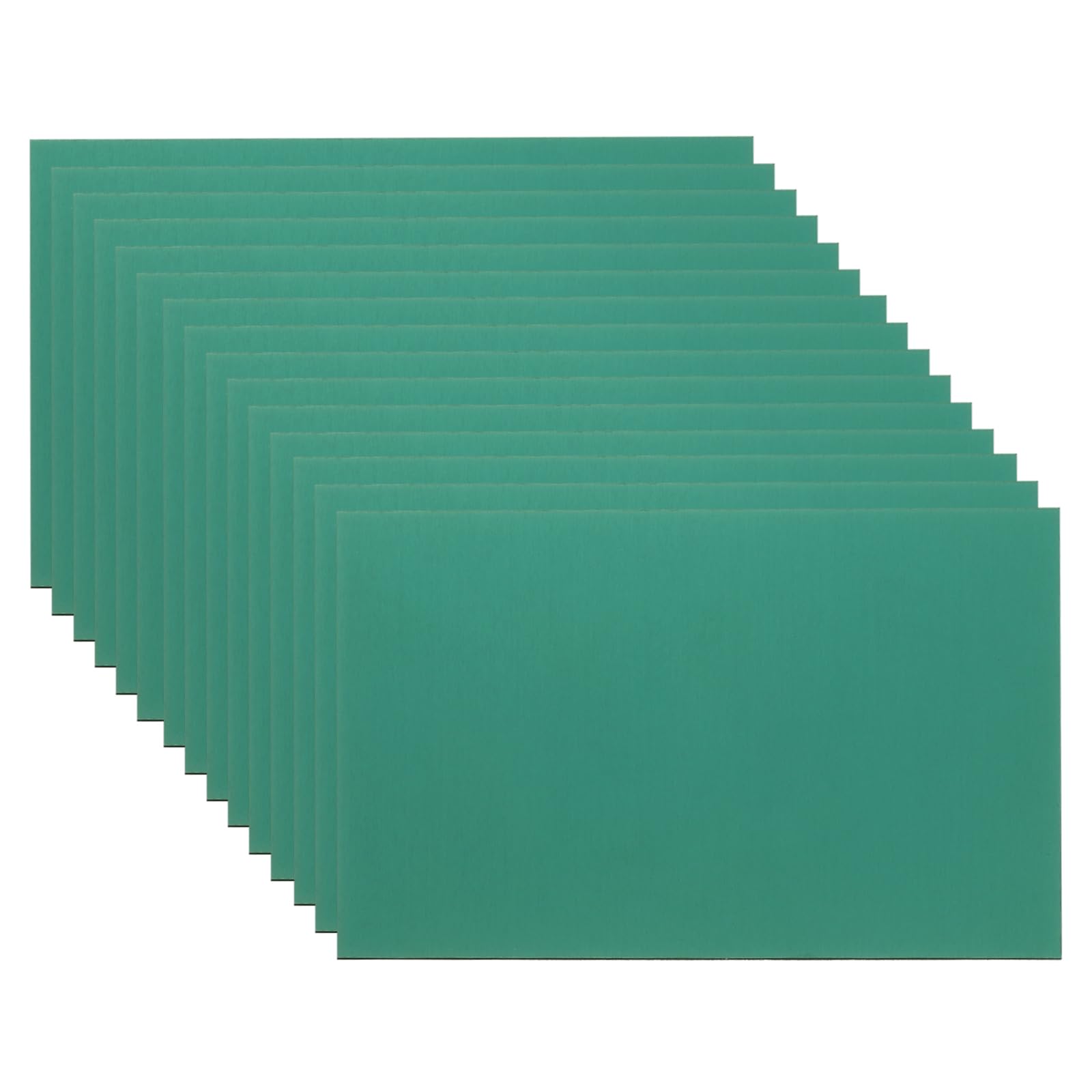 Hoja de aluminio anodizado PATIKIL 15 placas rectangulares verdes 0.5 mm