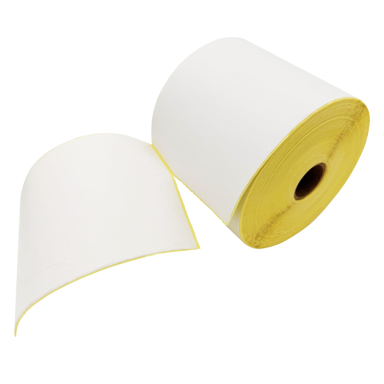 ARLI Thermoetiketten 100 x 150 mm | 9x Rollen (4500 Etiketten) | 500 Stück pro Rolle Kern 25,4 mm Perforiert/Perforation Permanent haftend Thermodirekt Etiketten Versandetiketten für Thermodrucker