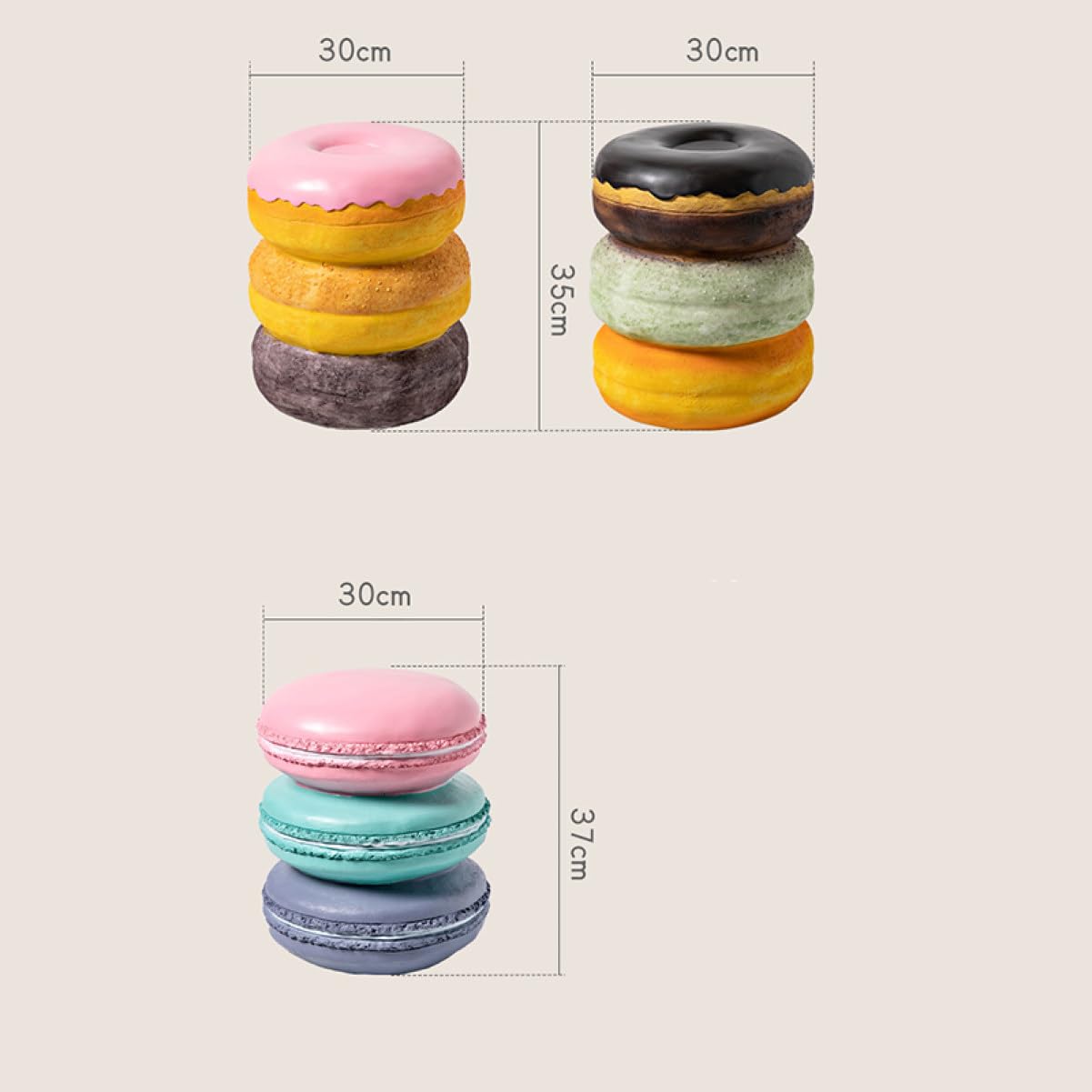 Amazon｜[Donahutt03] イースね ドーナツ 30*35 ピンク スツール