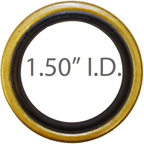 Rigid Hitch Incorporated Kit de cubo de remolque (BT-150-F) 5 pernos en círculo de 4-1/2 pulgadas, se adapta a husillos de 1 pulgada y 1-1/16