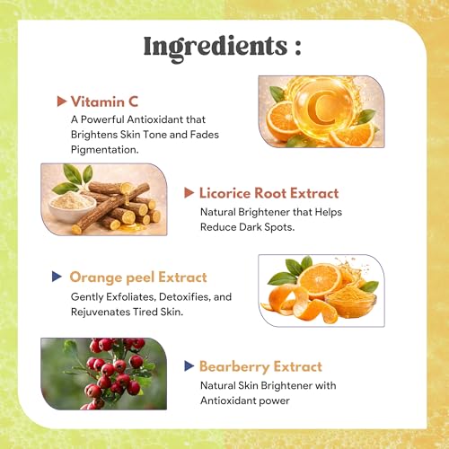 Image of LA'BANGERRY Ubtan & Vitamin C Face wash Combo | For Brighter & Radiant Skin | Vegan Face Wash For Women & Men | (50 mlx2)