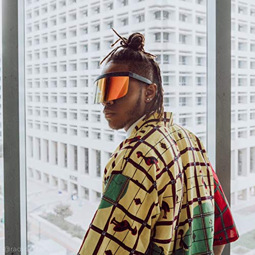 zeroUV Visor Sunglasses for Men and Women, Futuristic Face Shield Glasses with UV400 Protection 172mm3