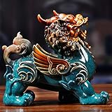 LMRJHAZ Decoración Feng Shui Pixiu Decoración de la Estatua Ornamentos de Manualidades de Cobre Puro, para la Oficina de la Sala de Estar, Regalos de inauguración de la casa, envíe al Regalo de