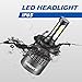Infitary LED Headlight Bulbs H4 9003 HB2 Conversion Kits High/Low Beam Auto Headlamp Dual Beam Car Headlight 72W 6500K Super Bright White- 2 Bulbs per Set