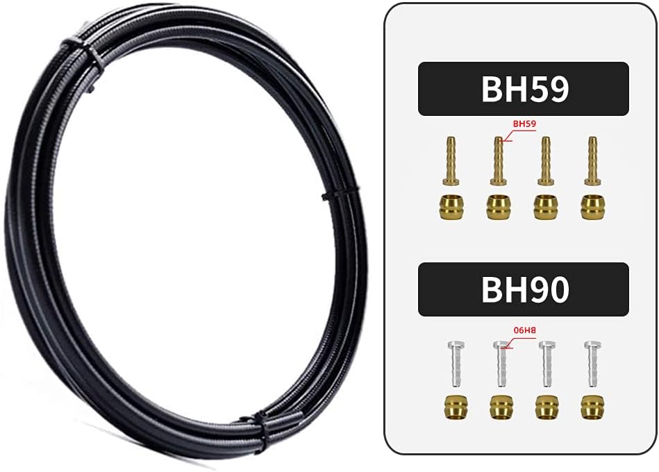 FOMTOR Brake Hose, Universal Brake Cable, 2500mm Hydraulic Brake Hose Kit, Br...
