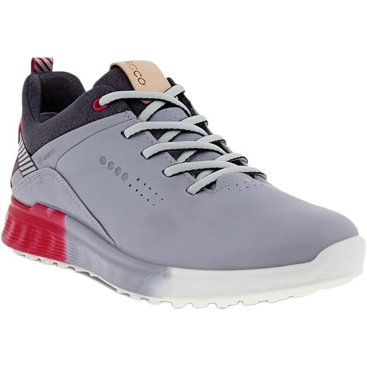 ECCO Women's Grey Waterproof S-Three Golf Shoes