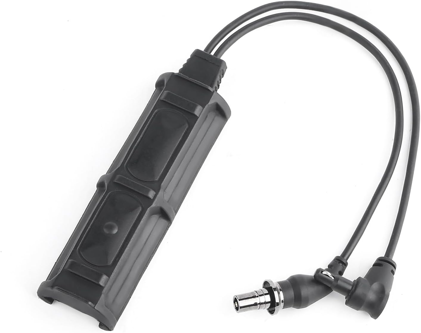 Dual Remote Pressure Switch Activation with SF & Crane Plug for M300 M600 Tactical Flashlights DBAL PEQ NGAL Laser, Fit for 20mm Picatinny Rail