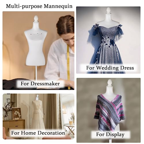 image for HOMBOUR Female Mannequin Body, Sewing Mannequin Torso Dress Form, Adju