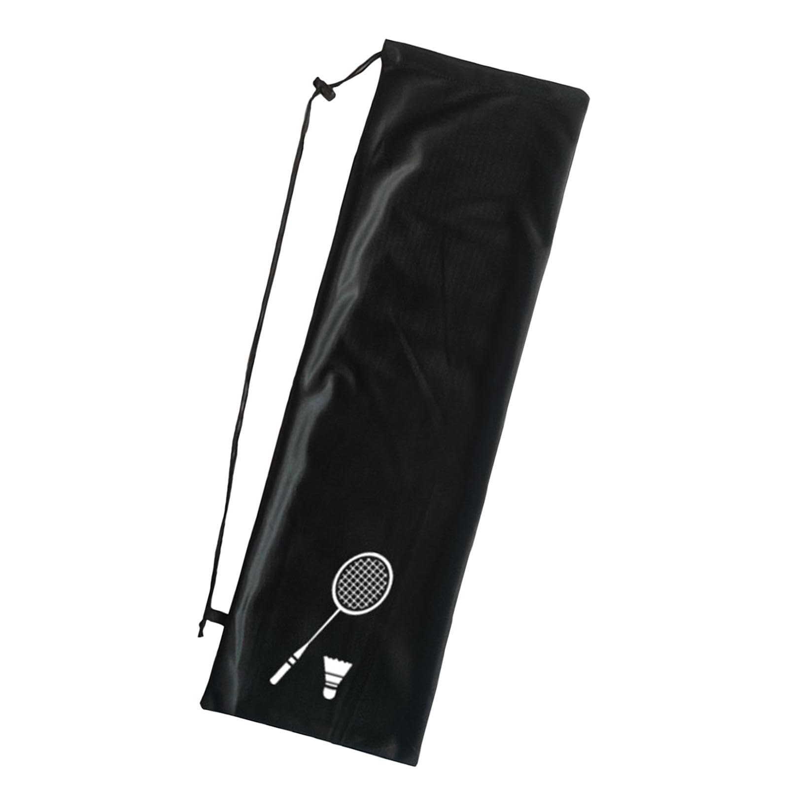 Custodia per racchetta da badminton, custodia per racchetta da badminton, borsa da trasporto a tracolla singola per sport con racchetta, custodia portatile con coulisse