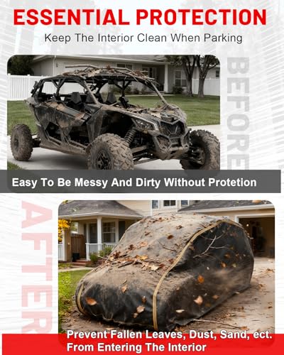 Image of StarknightMT Heavy Duty UTV Cover 4-6 Seater Large Waterproof 420D Oxford