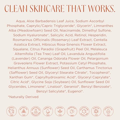 InstaNatural BHA Exfoliating Face Serum, Minimizes Lines, Wrinkles, and Blemishes, with Vitamin C and Salicylic Acid, 1 Fl Oz