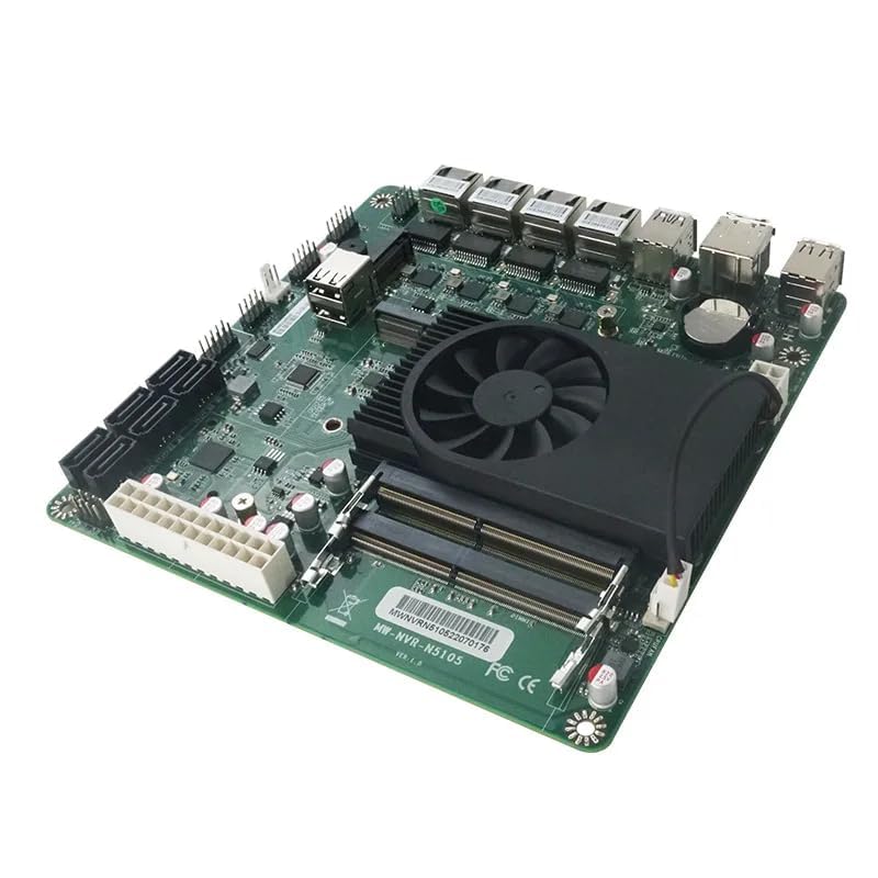 Amazon.com: HKUXZR NAS Motherboard N5105,4 Port i226-V 2.5GbE LAN