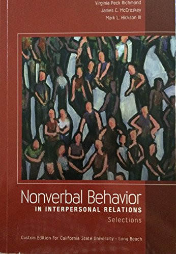 Nonverbal Behavior in Interpersonal Relations-c... 1256966460 Book Cover