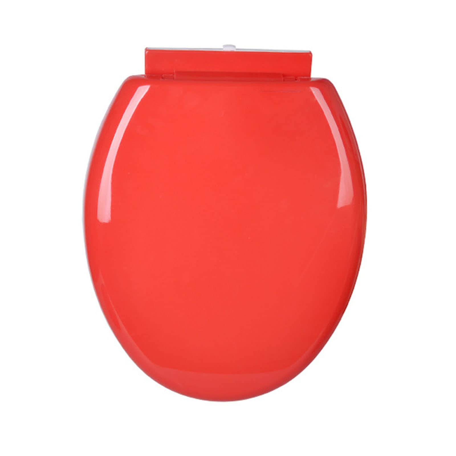 Ugzxcvbn Red Soft Close Toilet Seat With Adjustable Hinges, D-Shaped Slow-Close Toilet Seat, Abs, Adjustable Hinges, Quick-Release, Multicolor(Red)