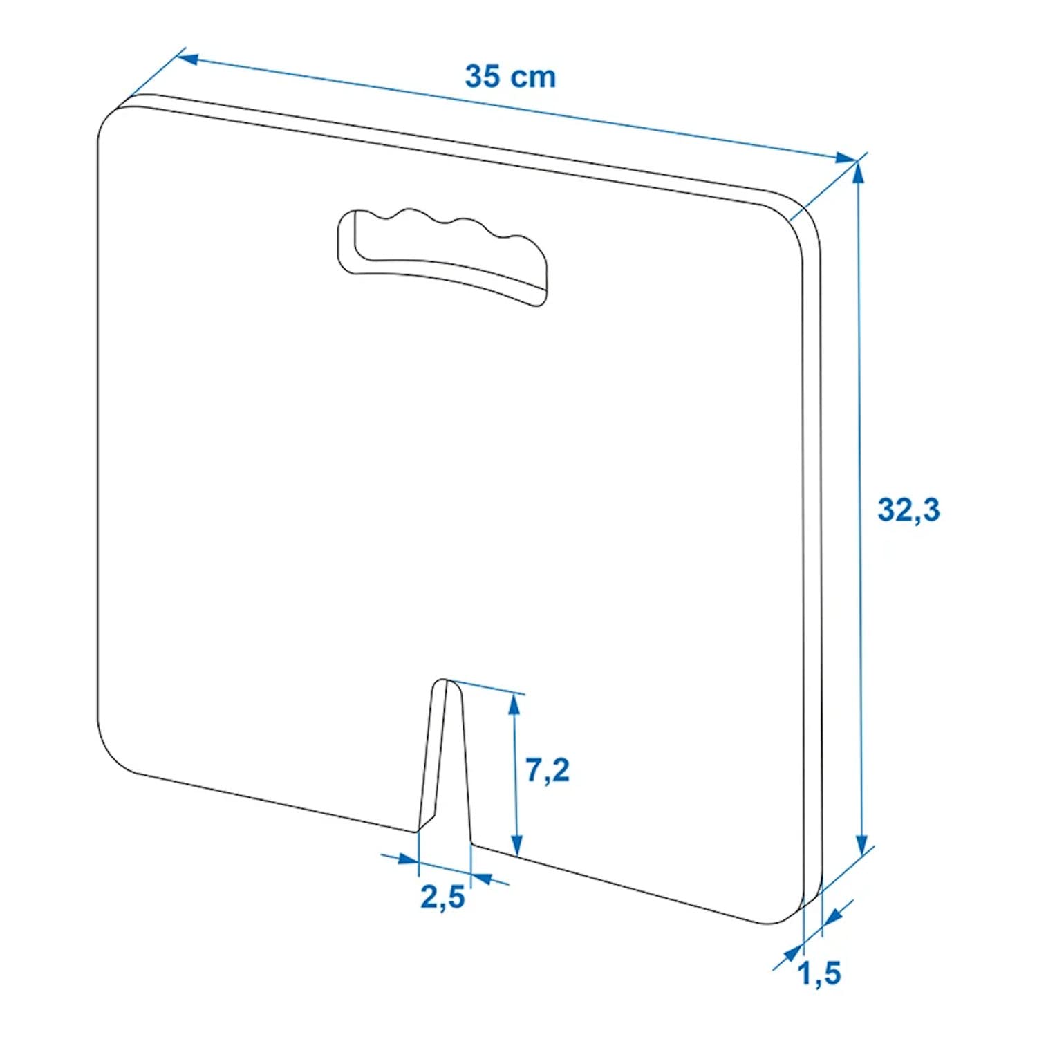 Ochrona tylnego zderzaka 35 x 32 x 1, ochrona przed uderzeniami deska kolanowa, hak holowniczy do przyczepy kempingowej