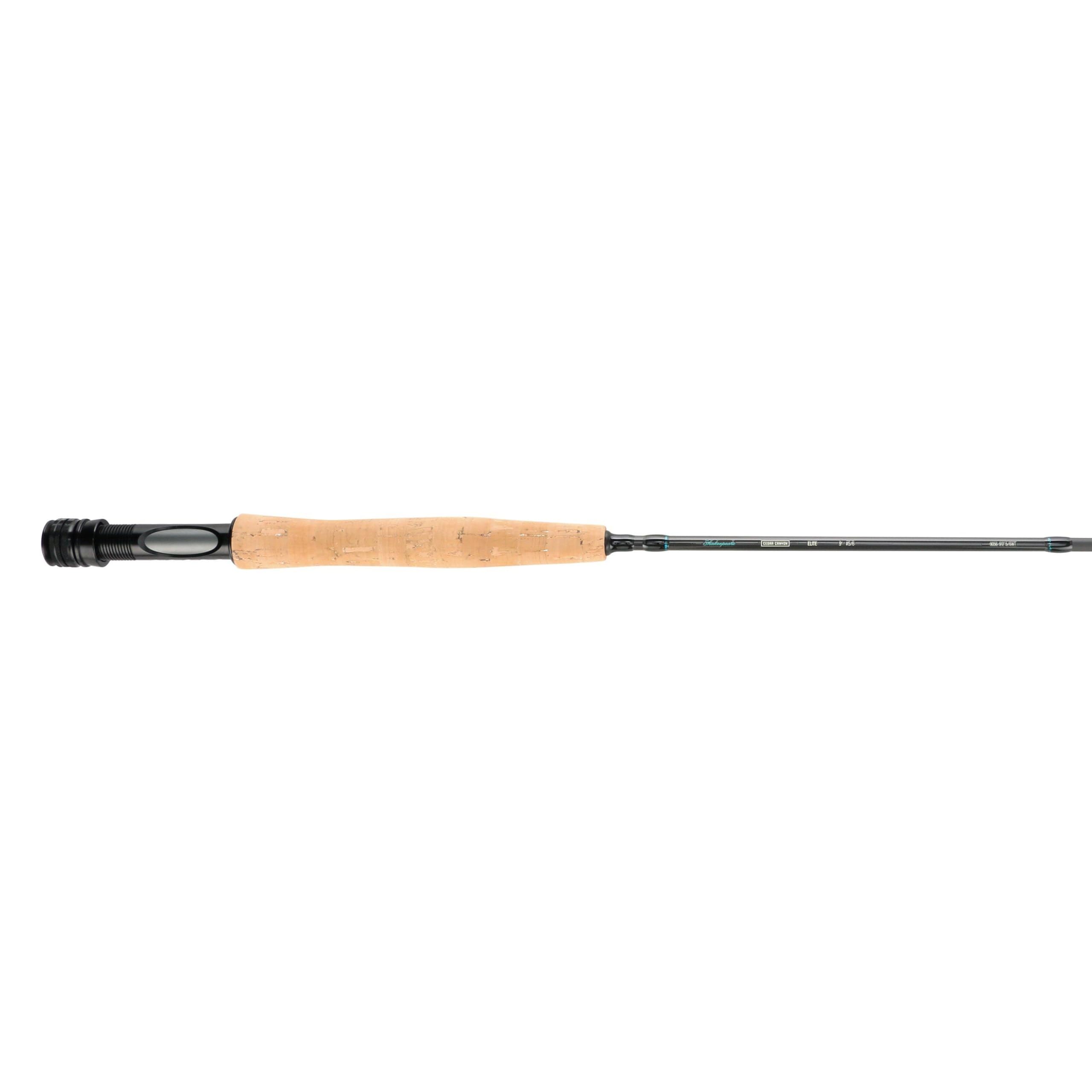 Shakespeare Cedar Canyon Elite Canna da mosca, Costruzione in fibra di carbonio premium, lanci di precisione, 4 pezzi, portamulinello in alluminio leggero, manico in sughero - disponible en tailles