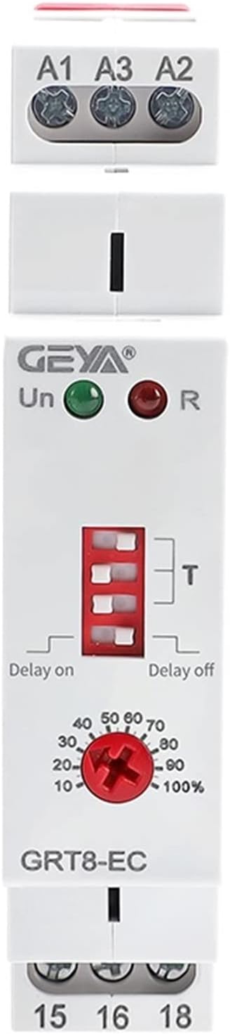 GRT8-EC 10A Dual Function Timer Relay on Delay or Off AC220V/DC24V AC380V Time CE CB(GRT8-EC AC380V)