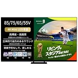 REGZA(レグザ) テレビ 55インチ Mini LED 液晶 4K 倍速 55Z875R ネット動画 2画面機能 Dolby Atmos