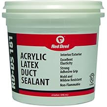 Red Devil 0841DS RD-DS 181 Acrylic Latex Duct Sealant, 1/2 Gallon, Gray