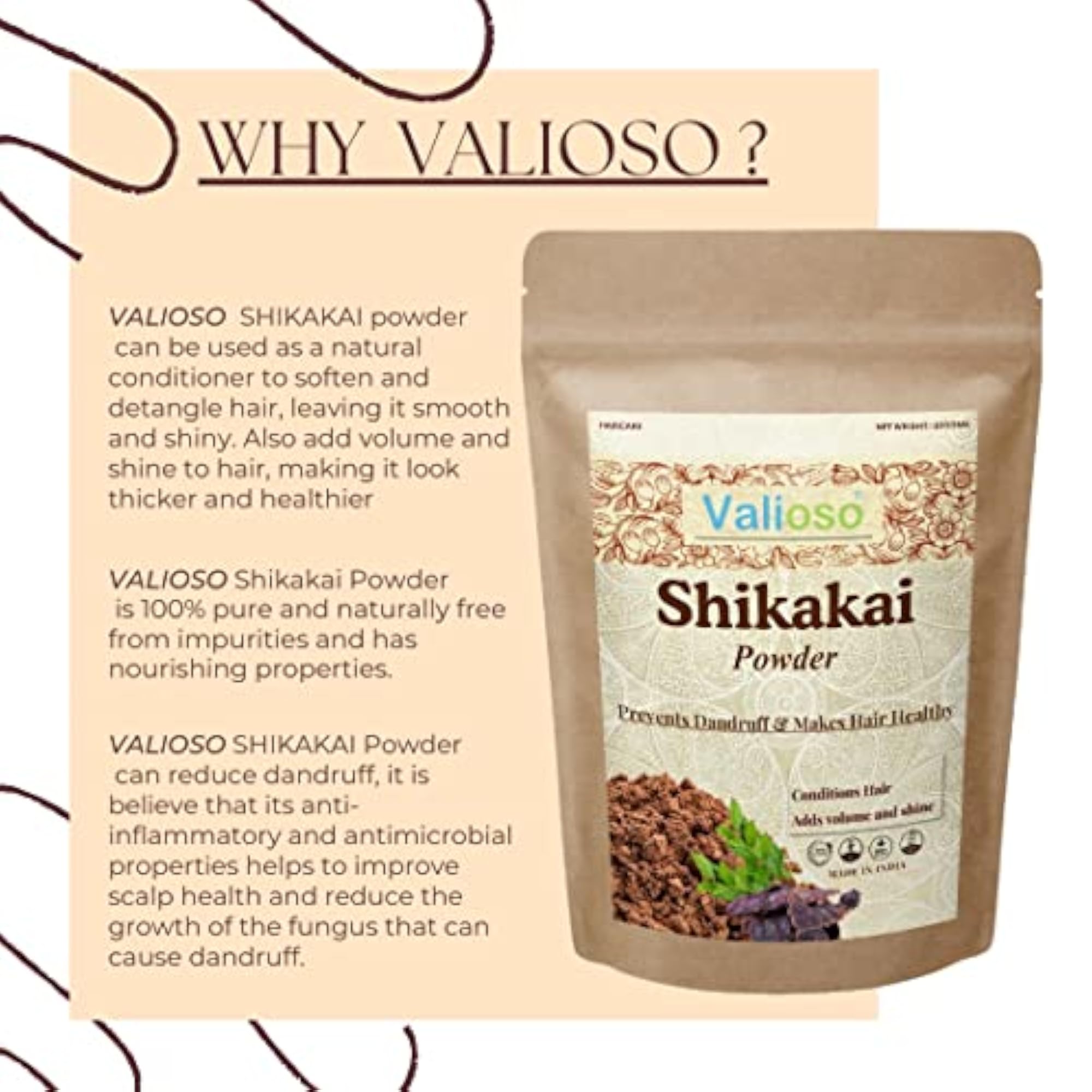 Shikakai Powder for Hair Growth, Anti-Dandruff 100g