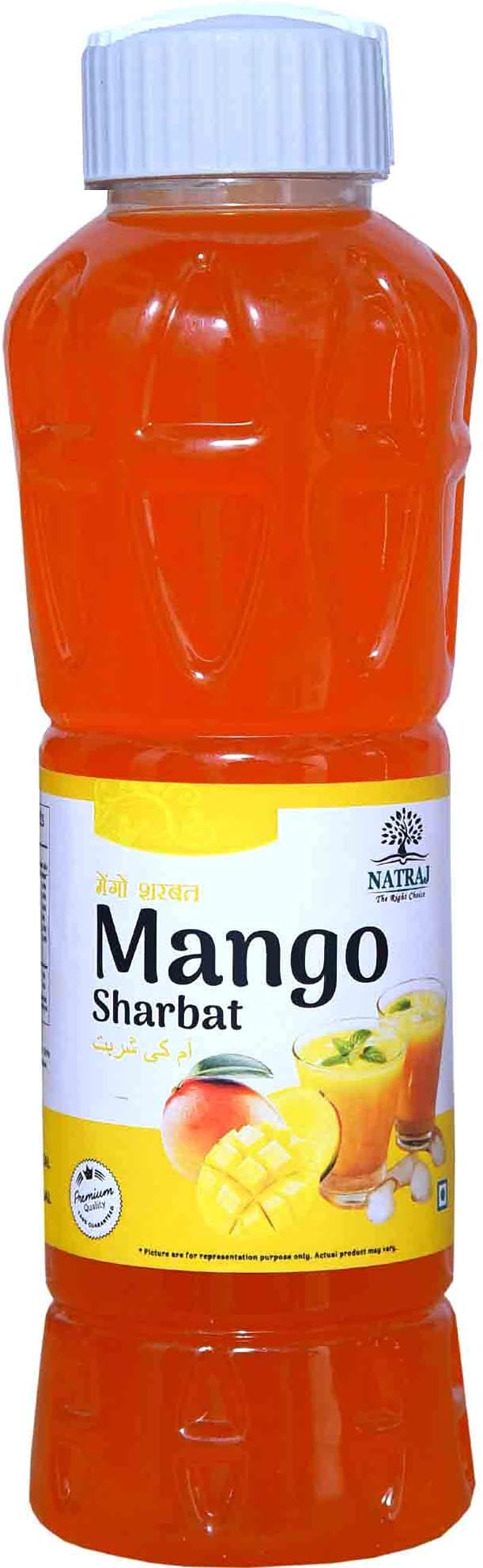Natraj The Right Choice Mango Sharbat Syrup, 750 ml