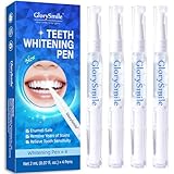 Teeth Whitening Pen 4-Pack, 35% Carbamide Peroxide Whitening Gel Pens for Sensitive Teeth, Instant Whitening Essence for Stained Teeth, Removes Coffee, Wine & Smoking Stains
