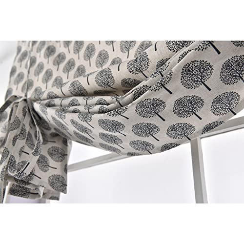 Roman Shades Window Blinds Tie Up Curtain With Attached Valance For Kitchen Adjustable Tie-Up Curtain Light Filtering Rod Pocket Drapes #TOP4