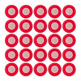 Pro Trucking Products 25 Red Poly Polyurethane Glad Hand Seals with Filter Screens (25 Pack - Red)