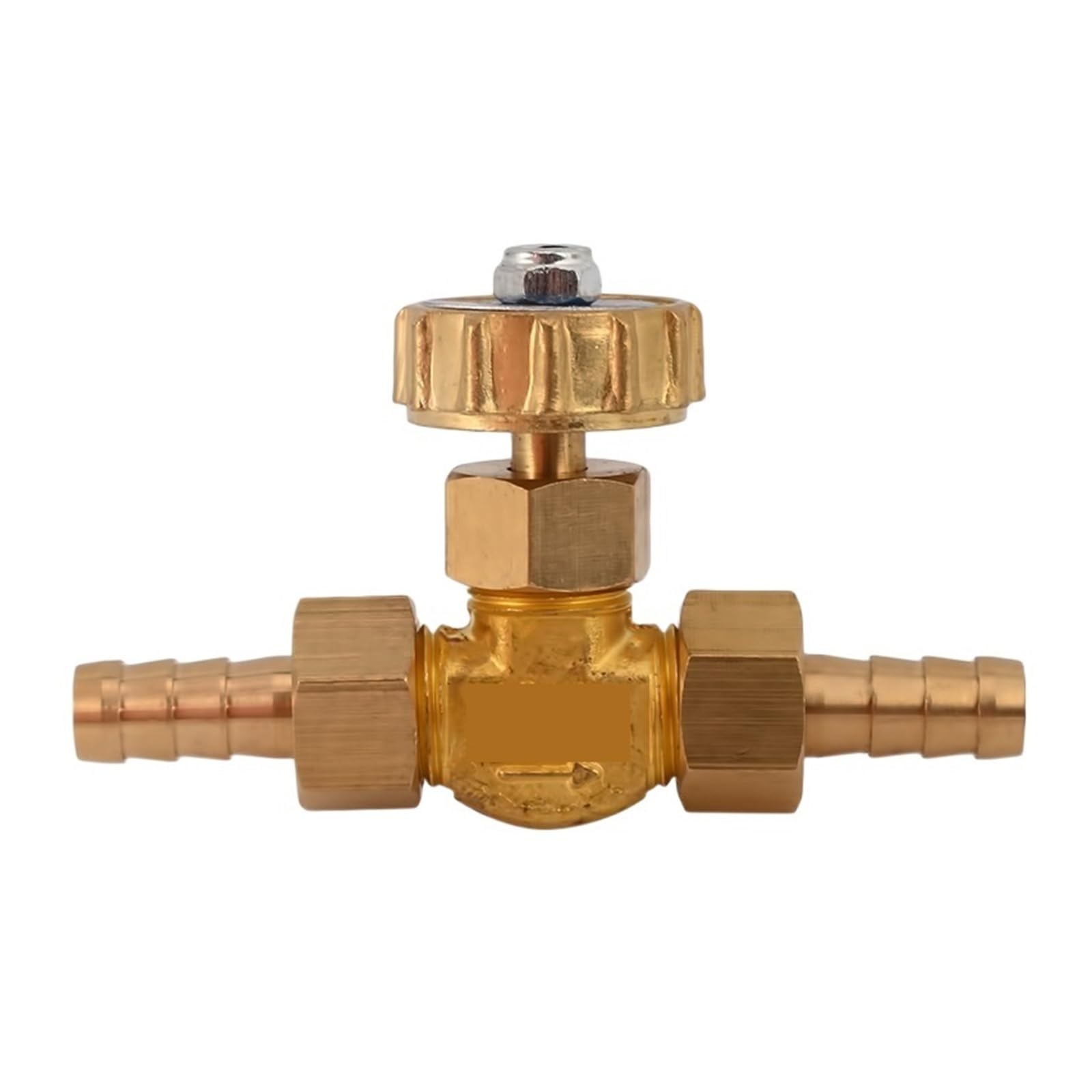 Hijymnzpq 10Mm 8Mm/ 1 Mpa Water Valve Id Hose Barb Brass Parallel Needle For Gas Max Pressure Leak-Proof Water-Saving(10Mm)