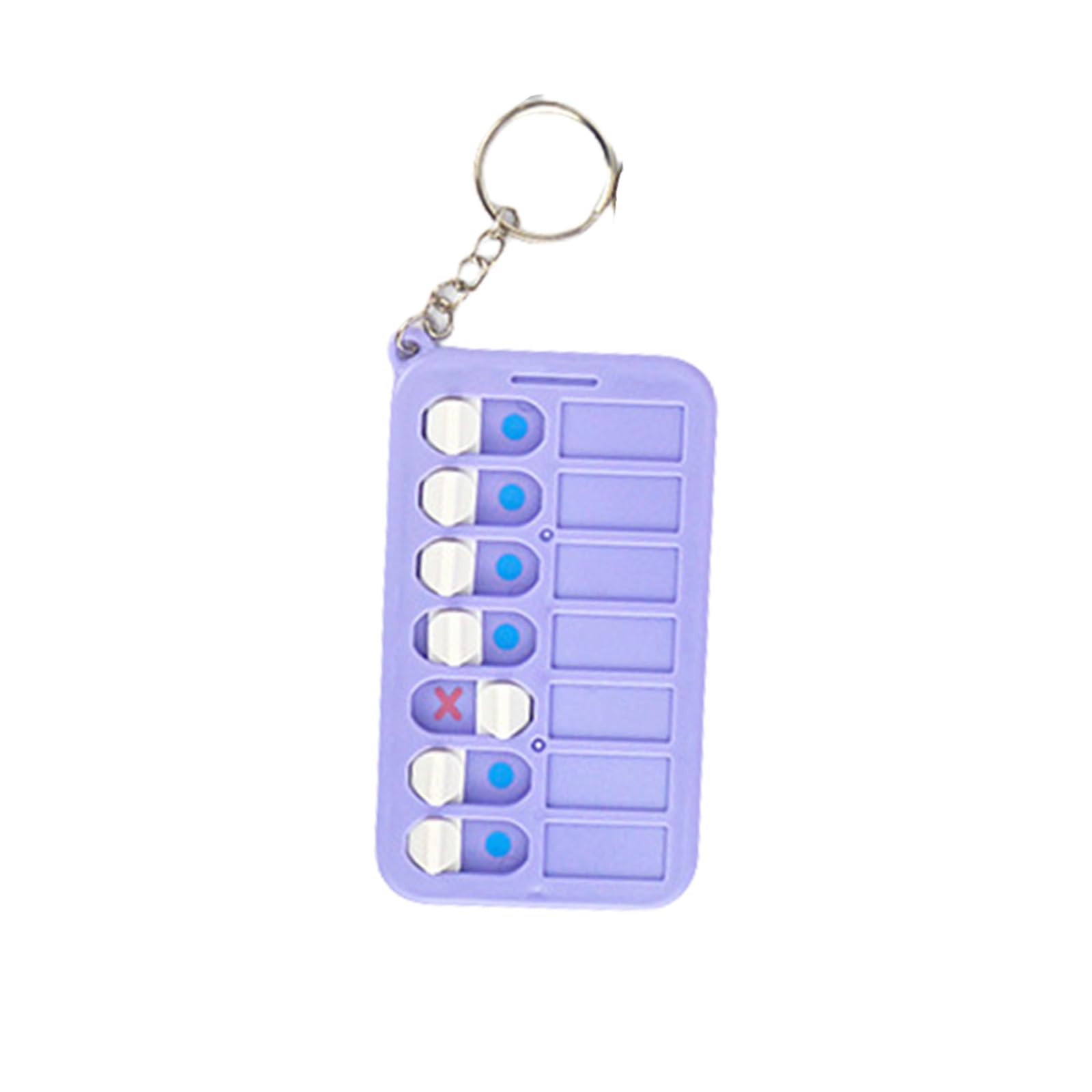 Guaber Purple Daily Planner Board Keyrings Portable Chore Chart Keychains Car Rings Schedule Task For Kids Reminder For The Elderly Chore Chart Schedule Keyring