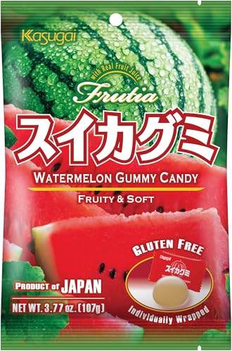 Japanese Gummy Candy from Kasugai - Watermelon - 107g