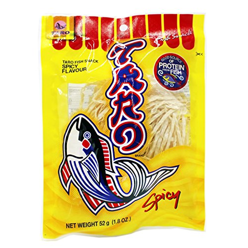 10x52g Taro Thailändisches Fish Snack Spicy Flavor (gelb)