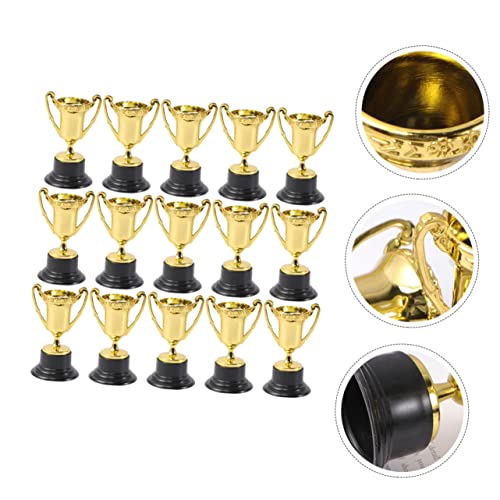 Toyvian 30 Pçs Troféu Brinquedos Esportivos Infantis Presentes Pretos Decoração Para Casa Mini Prêmi