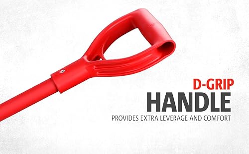 WOLF-Garten ZMAD Multi-Change Aluminium D-Grip Handle, Red, 85 cm - Image 3