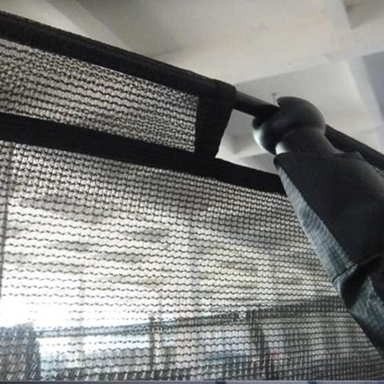 Filet de protection pour trampoline rond résistant avec fermeture éclair - 5
