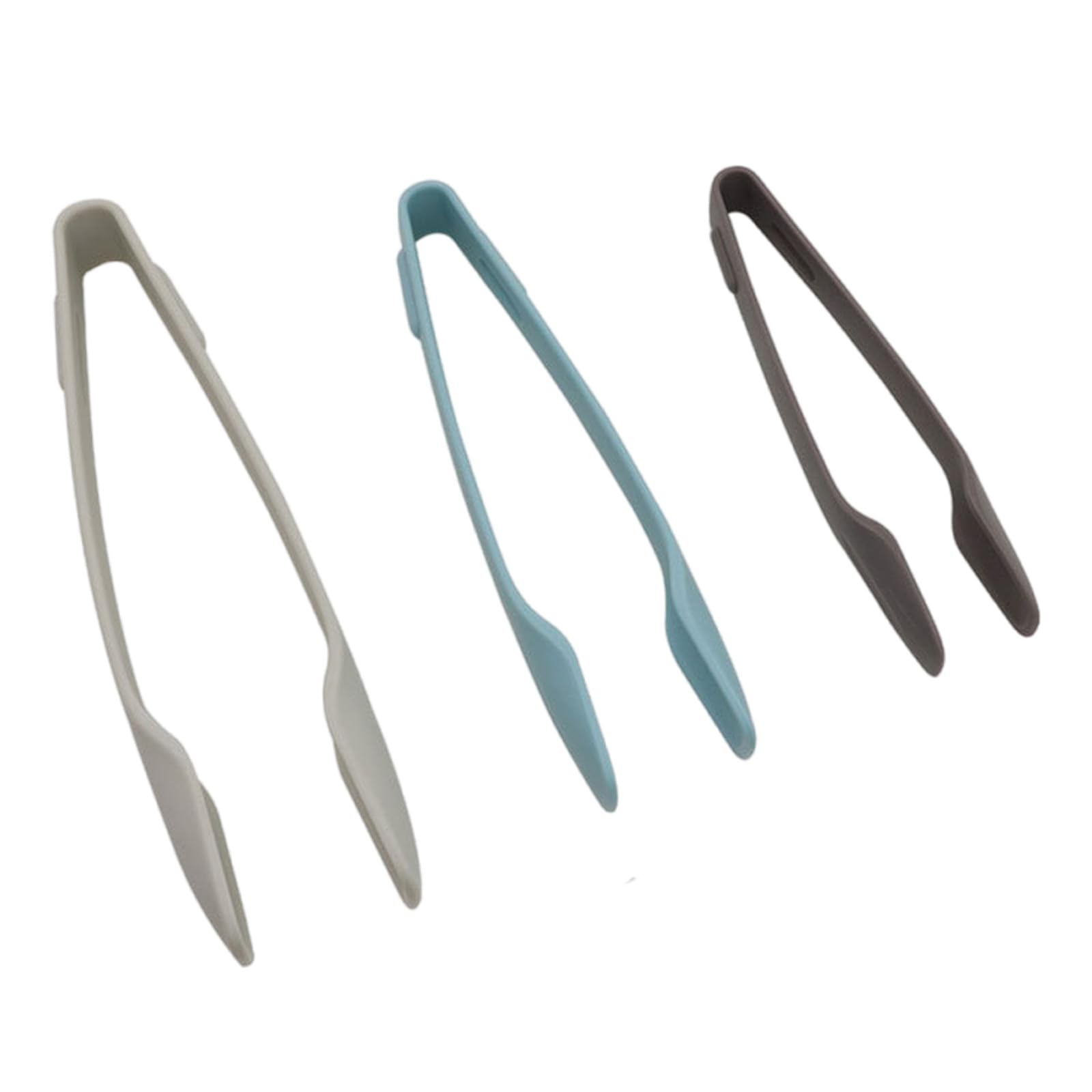 Elnwnnkc Thin Food Handling Tongs Set of 3 Easy Neat Not Deadly for Kitchen and Outdoor Cooking Food Grade Silicone Kitchen Utensils