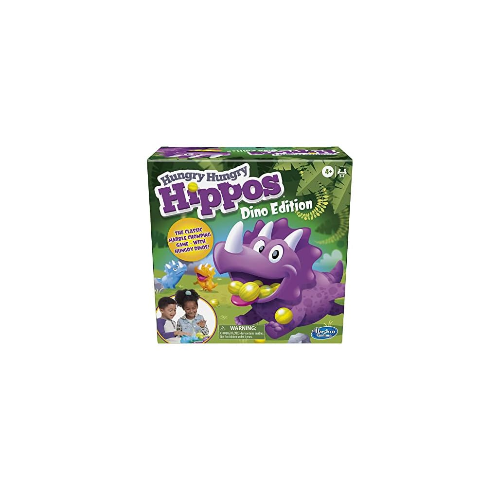 Hungry-Hungry-Hippos-Dino-Edition-Board-Game-Pre-School-Game-for-Ages-4-and-Up-For-2-to-4-Players-Amazon-Exclusive