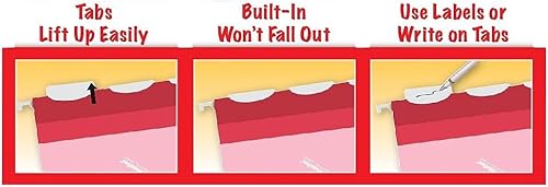 Miniatura 9 de Pendaflex Carpetas colgantes reforzadas Ready-Tab tamaño carta, verde estándar, 5 pestañas, 25BX (42590)