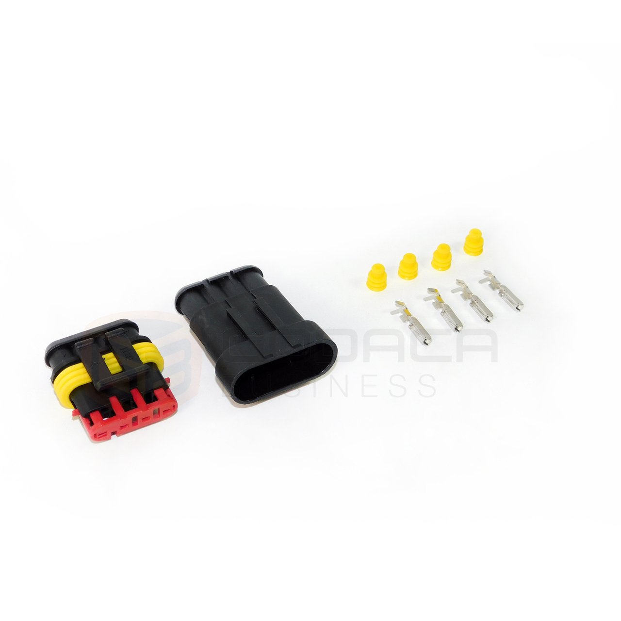 Female & Male Connector Plug 4-way 4 Pin Waterproof Electrical w/out wire
