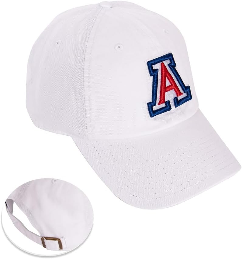 Desert Cactus University of Arizona Baseball Hat UA Wildcats Brimmed Embroidered Hats Cap Adjustable Cloth Strap Adult