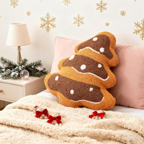 Décorations maison coussin arbre de fête, le cadeau parfait pour hiver - 4