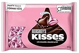 HERSHEY'S KISSES Milk Chocolate Candy, Pink Foils, 415g – Perfect for Easter Candy Bowls, Baby Showers & Gifting