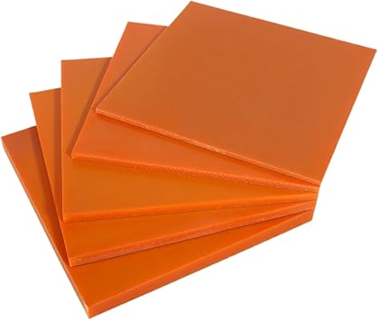 6 Pcs Bakelite Sheets 100100Mm-100200Mm, Thickness 1Mm Dark Red Phenolic Resin Boards Used in Electrical DIY and Crafts,1501501mm