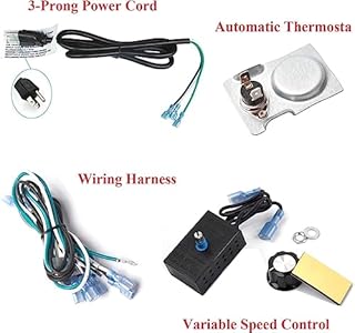 Criditpid GZ550 Fireplace Blower Fan Kit for Continental Napoleon Fireplaces, GZ550-1KT Fireplace Blower Kit for Continental BCDV36NTR CDV36PTR CDV34 CDV36NTR, Rotom HB-RB58 HBRB58.