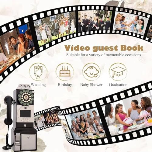Libro degli ospiti audio per eventi, registra messaggi personalizzati in HD 1080p
