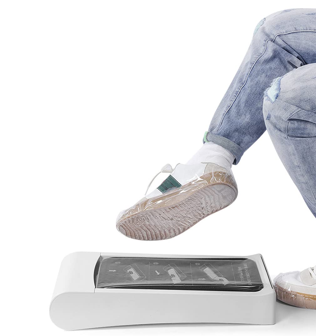 Automatischer Schuhüberzieher-Spender, Überschuh-Maschine mit geeigneter Schuhfolie, Schuhüberzieher-Spender, Automatischer Schuhüberzieher-Spender für Zuhause, Büro, Supermarkt, Fabrik, Labor (600