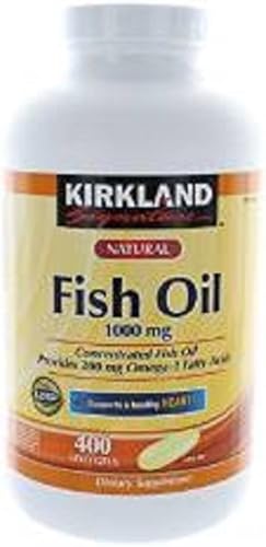 Vista 4 de Kirkland Aceite de pescado Signature 1000 mg., 400 cápsulas blandas (paquete de 3)